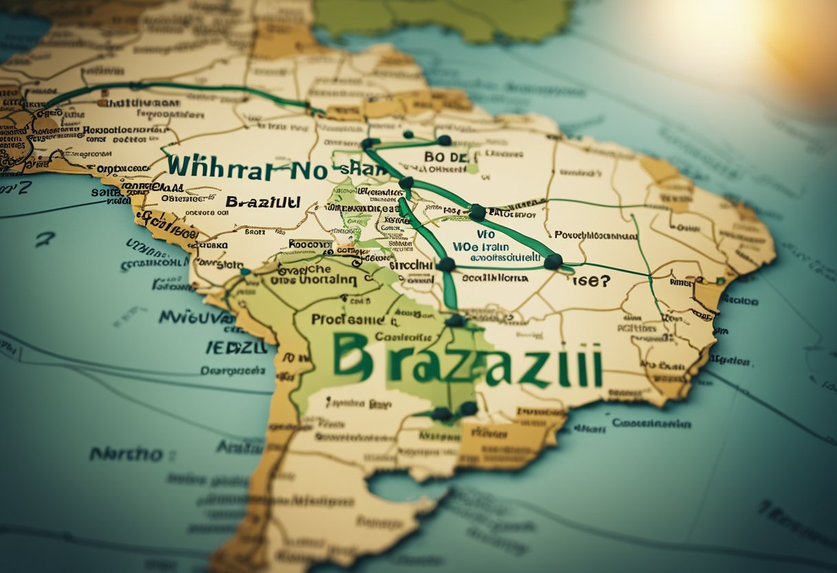 Países sem fronteira com o Brasil