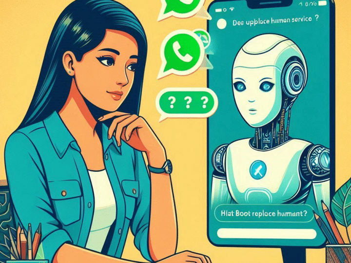 O chatbot no WhatsApp substitui o atendimento humano?